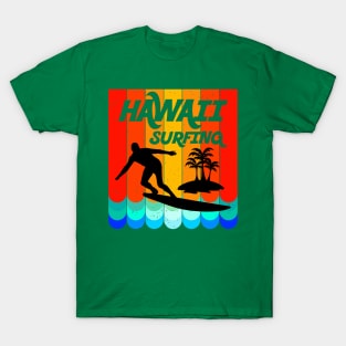 Vintage Hawaii Surfing Label Iconic Special T-Shirt